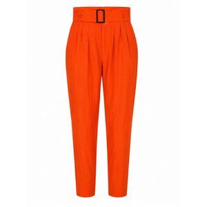 M.J. Carroll Vintage Orange High Waist Belted Tapered Pants Size 16